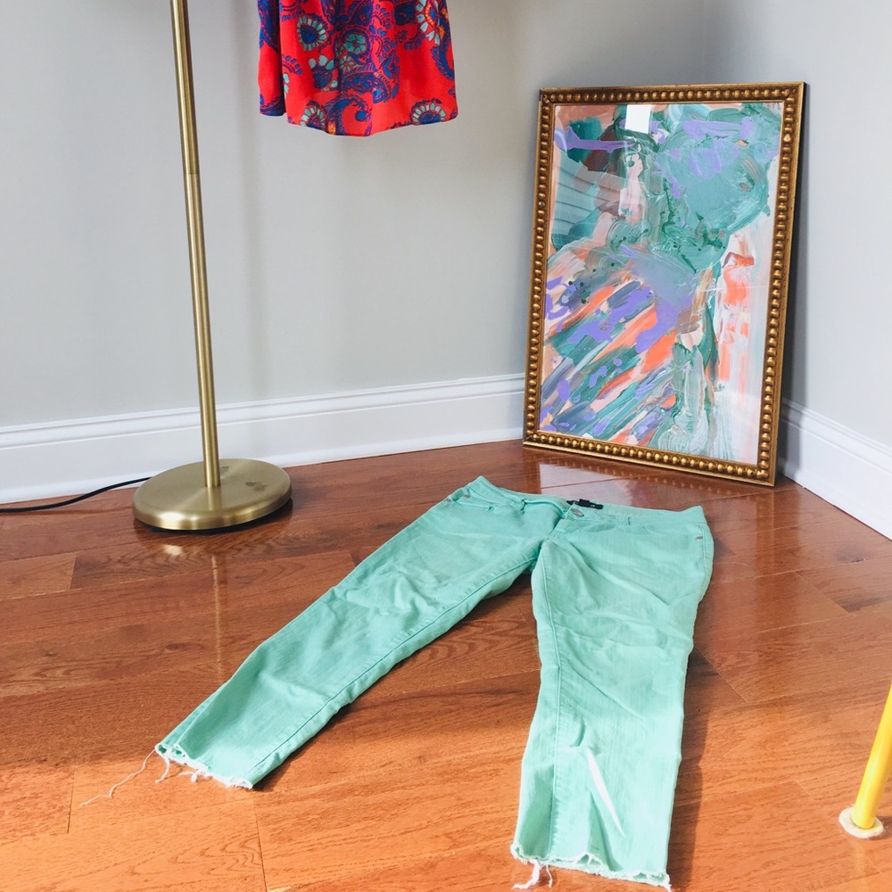 Turquoise Jeans